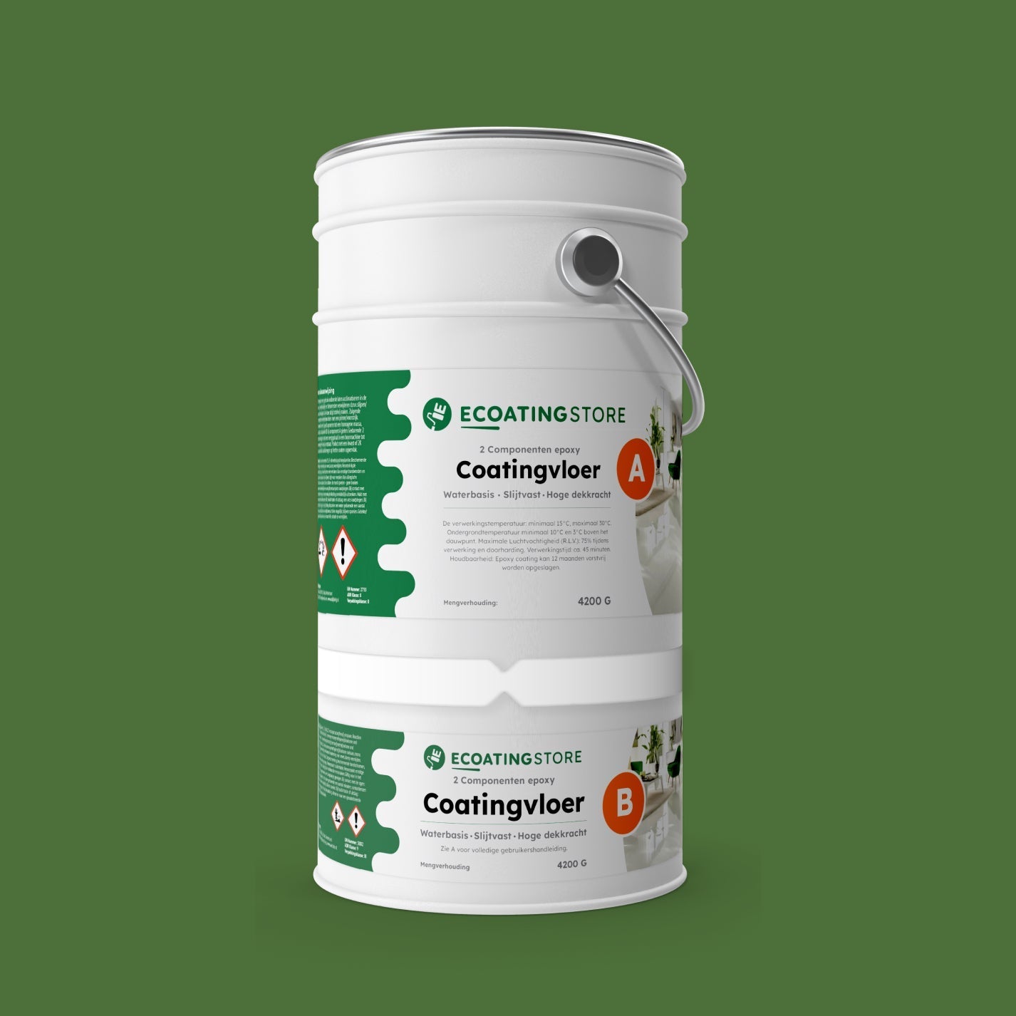 Pintura epoxi - RAL 6010