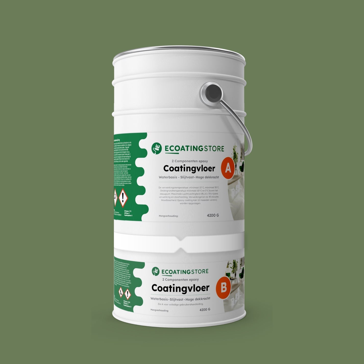 Pintura epoxi - RAL 6011