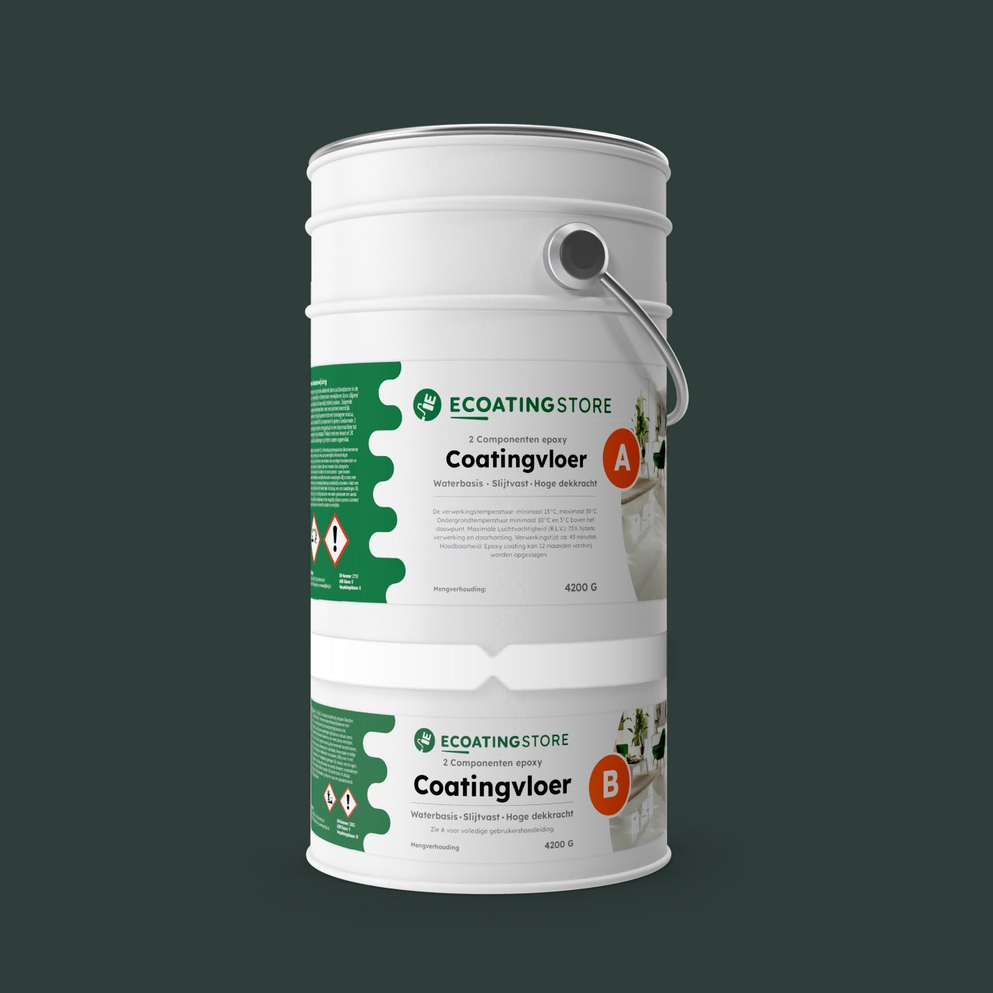 Pintura epoxi suelo garaje - RAL 6012