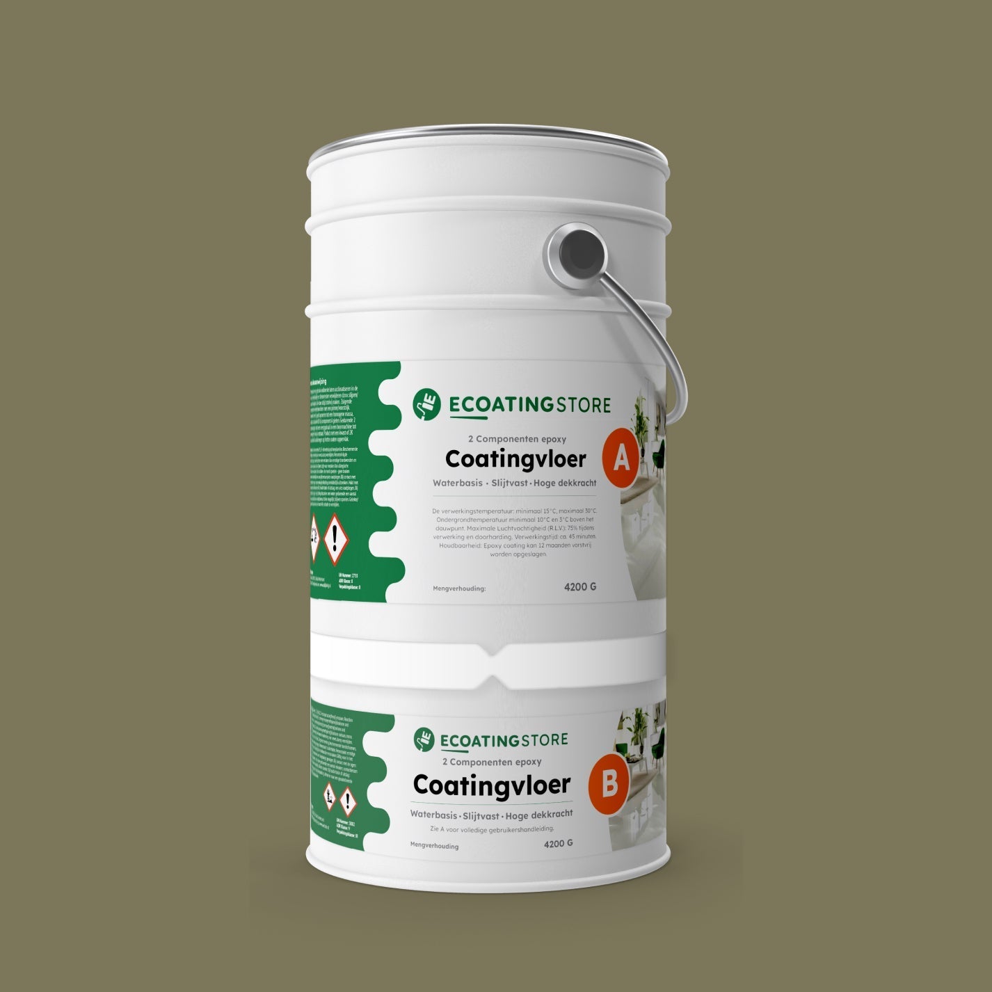 Pintura epoxi - RAL 6013