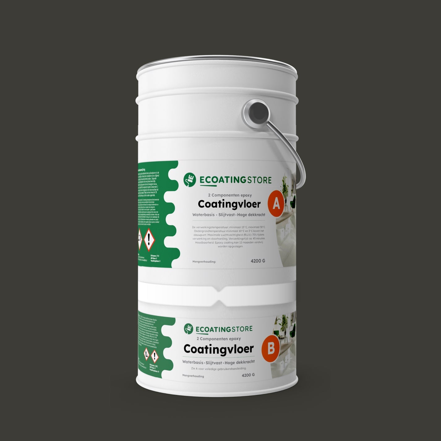 Pintura epoxi suelo garaje - RAL 6015