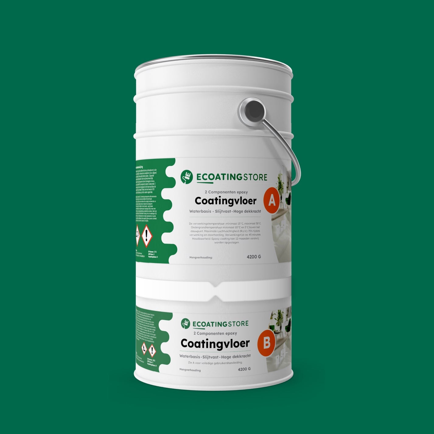 Pintura epoxi suelo garaje - RAL 6016