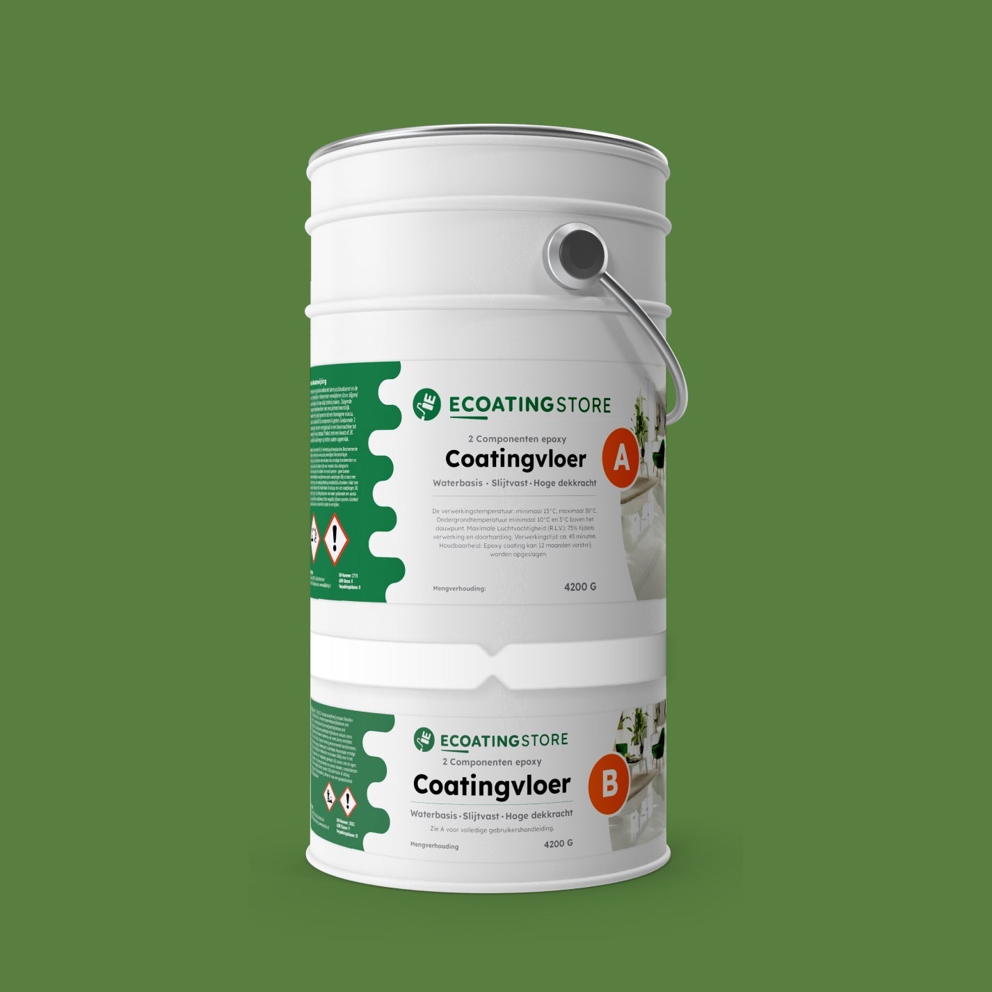 Pintura epoxi - RAL 6017