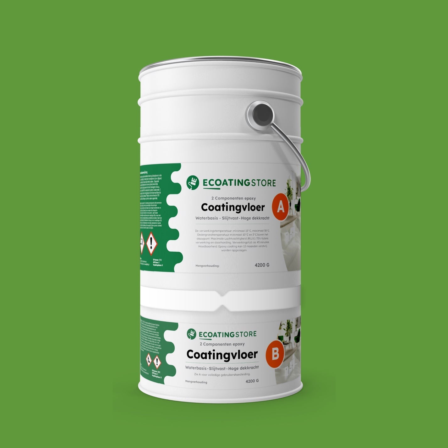 Pintura epoxi - RAL 6018