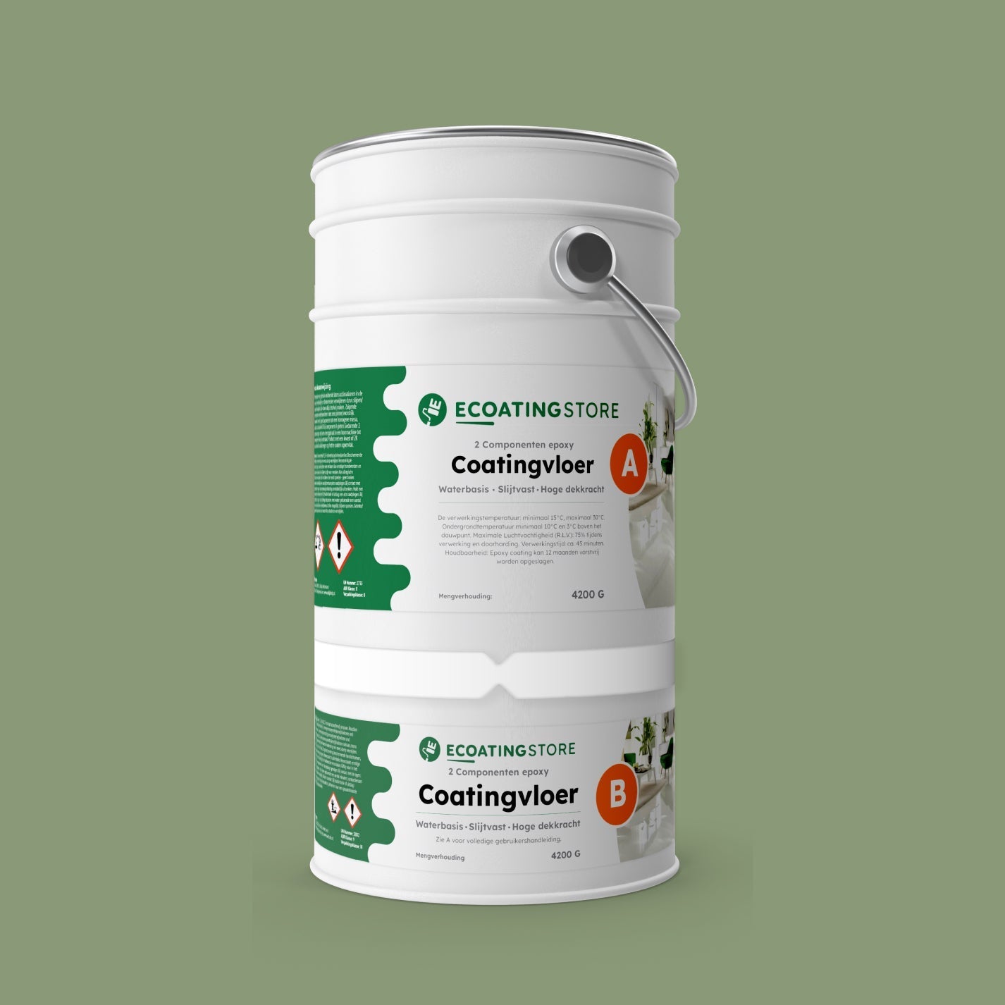 Pintura epoxi - RAL 6021