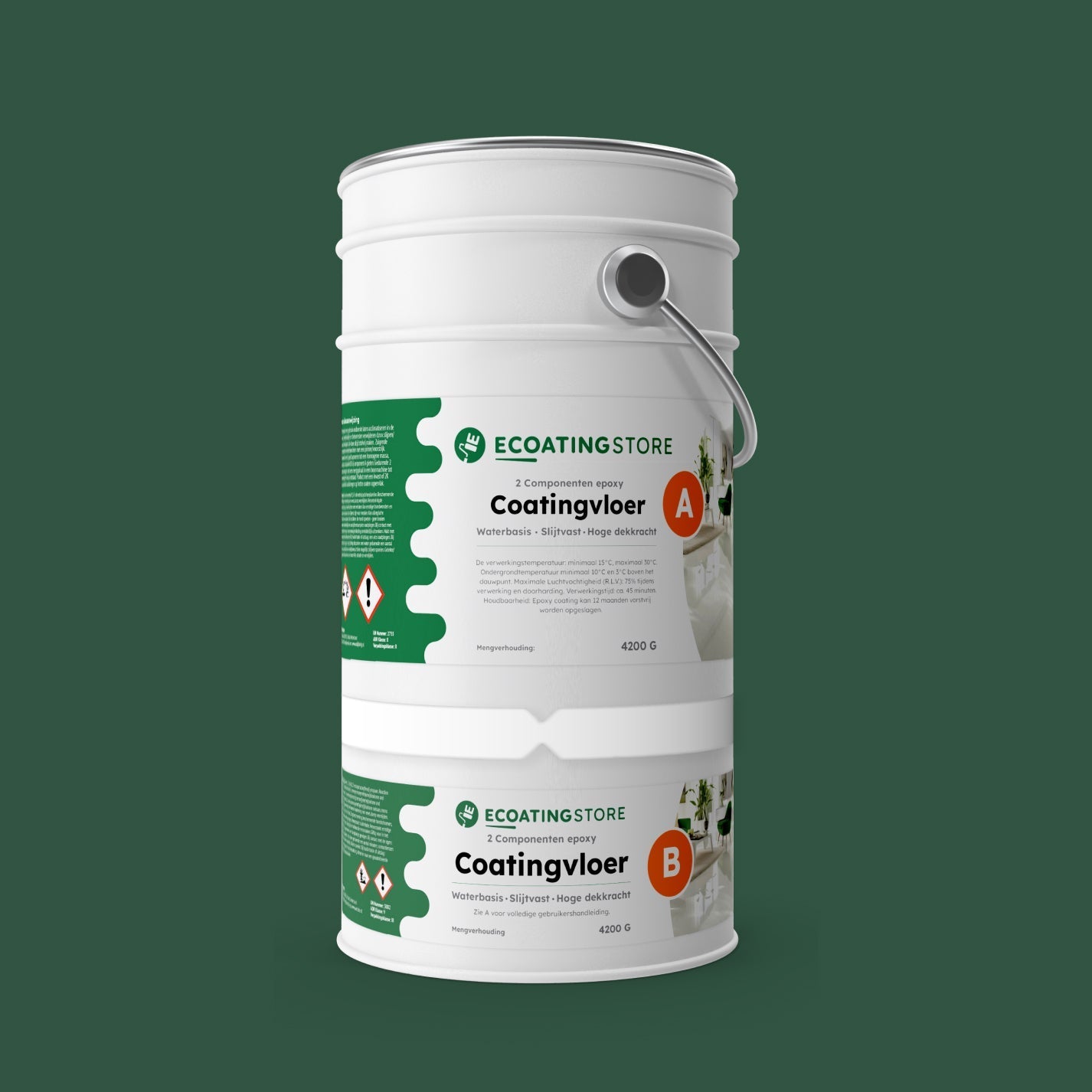 Pintura epoxi - RAL 6028