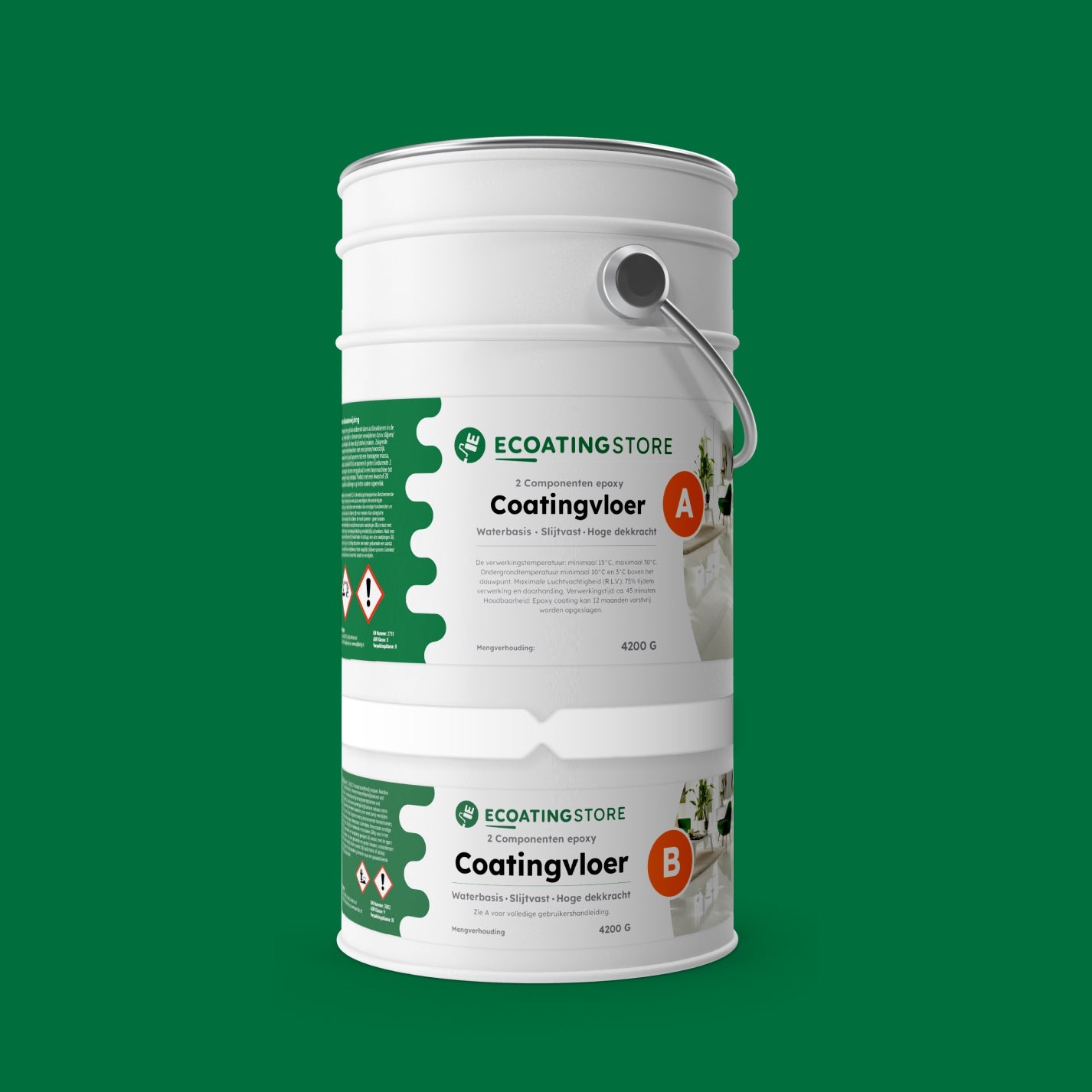 Pintura epoxi suelo garaje - RAL 6029