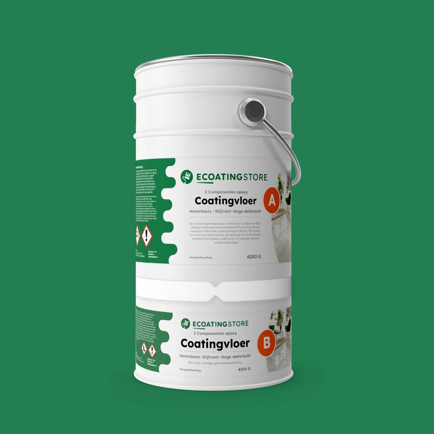 Pintura epoxi - RAL 6032