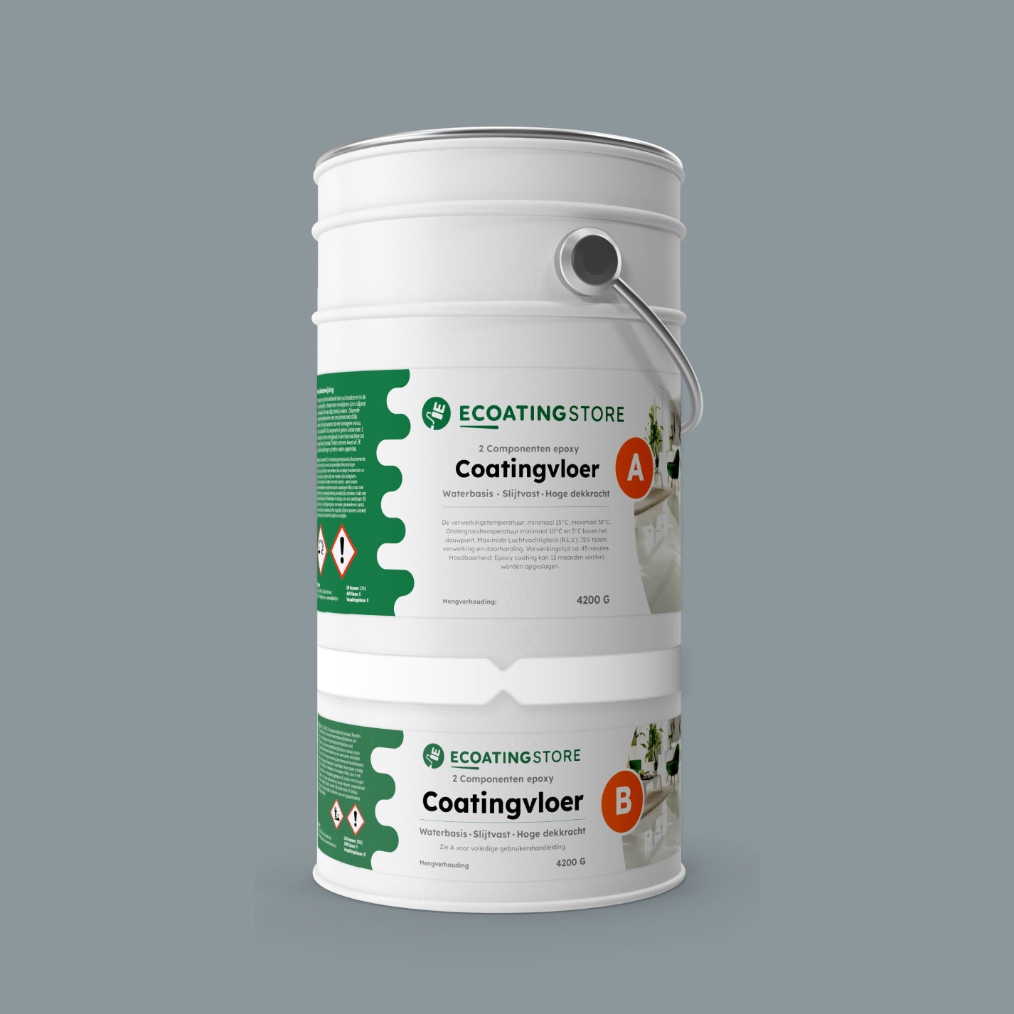 Pintura epoxi suelo garaje - RAL 7001