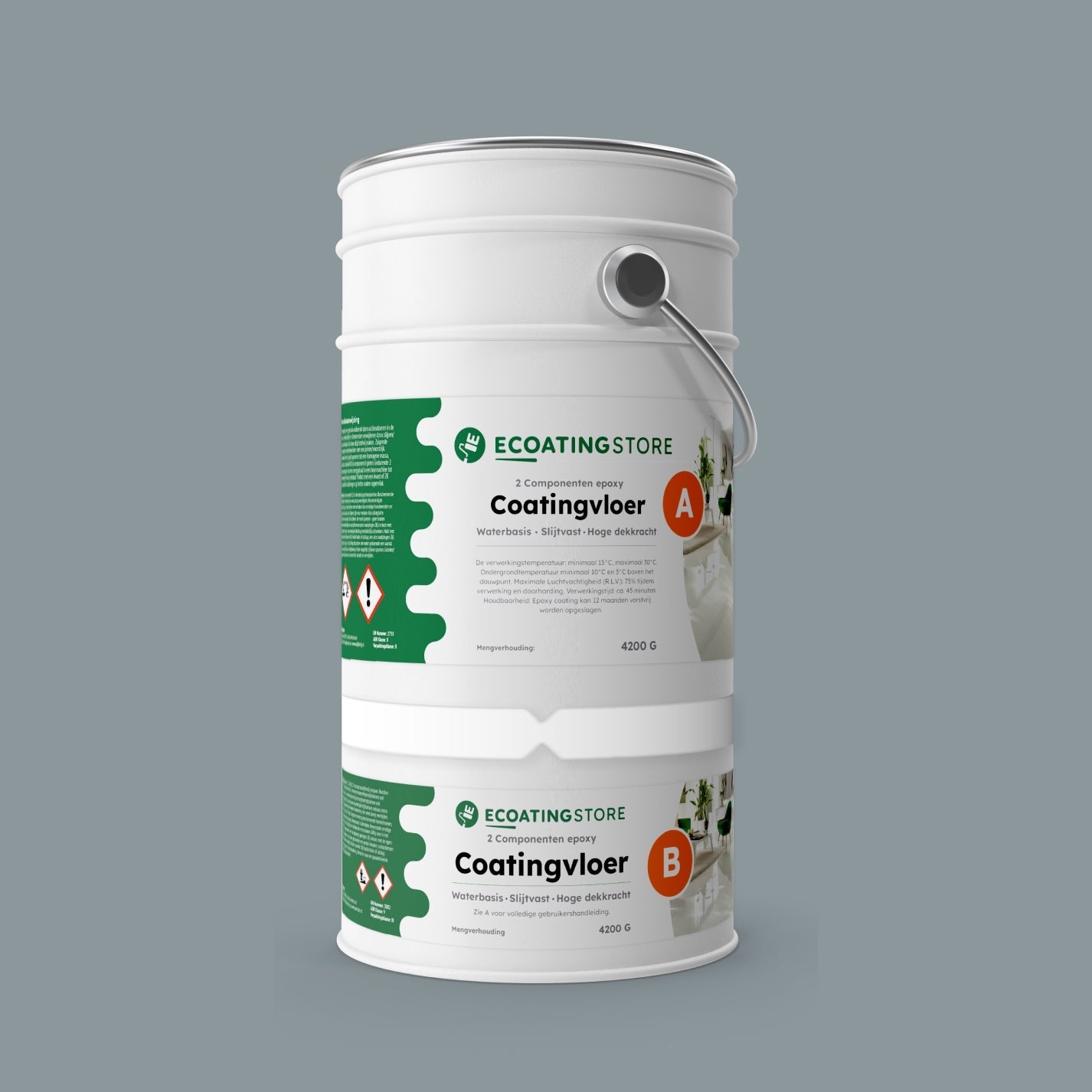 Pintura epoxi - RAL 7001