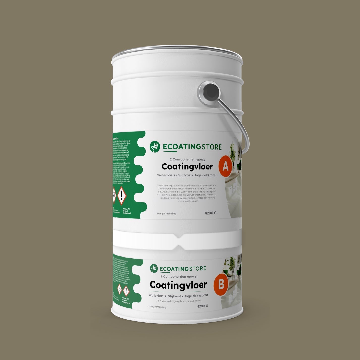 Pintura epoxi - RAL 7002