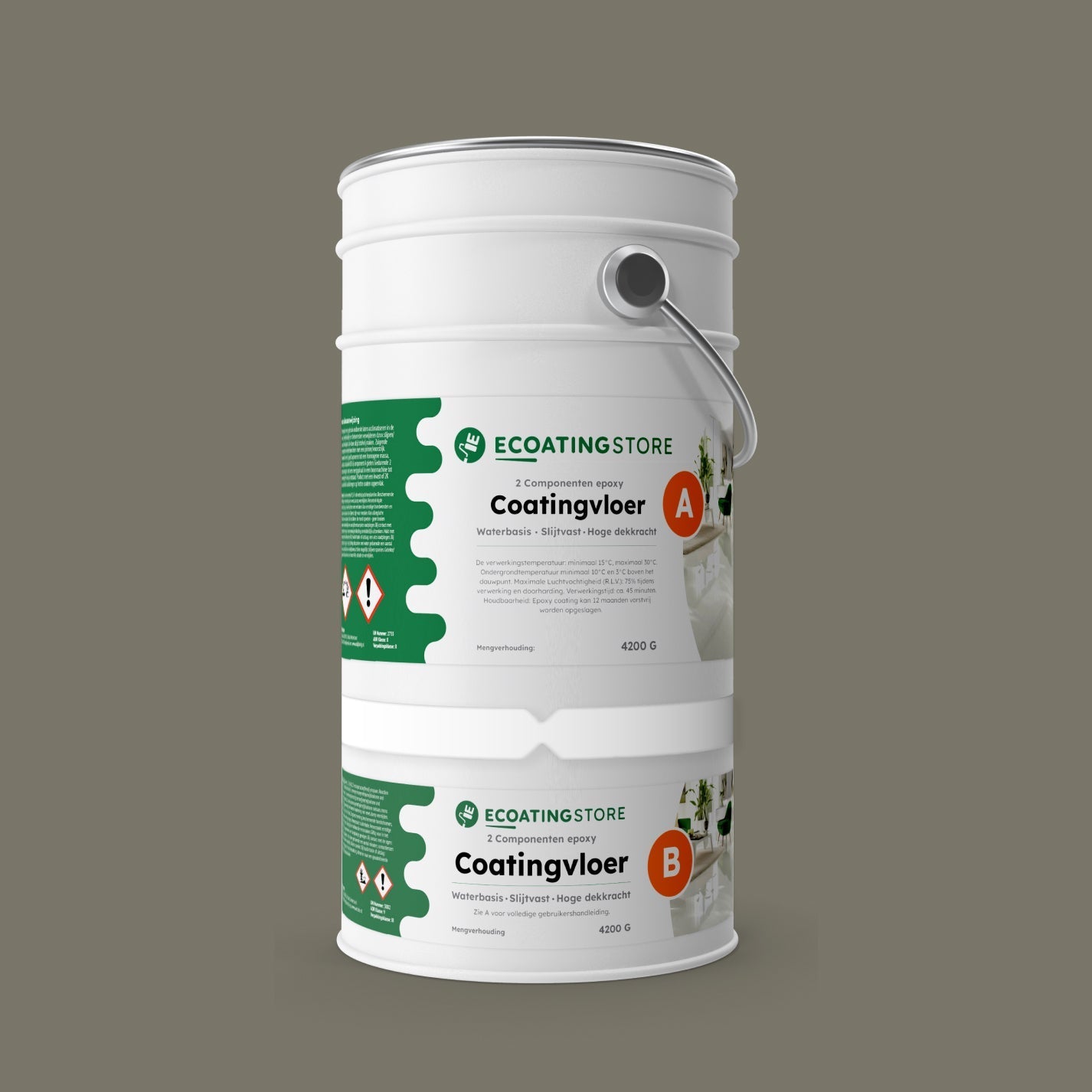 Pintura epoxi - RAL 7003