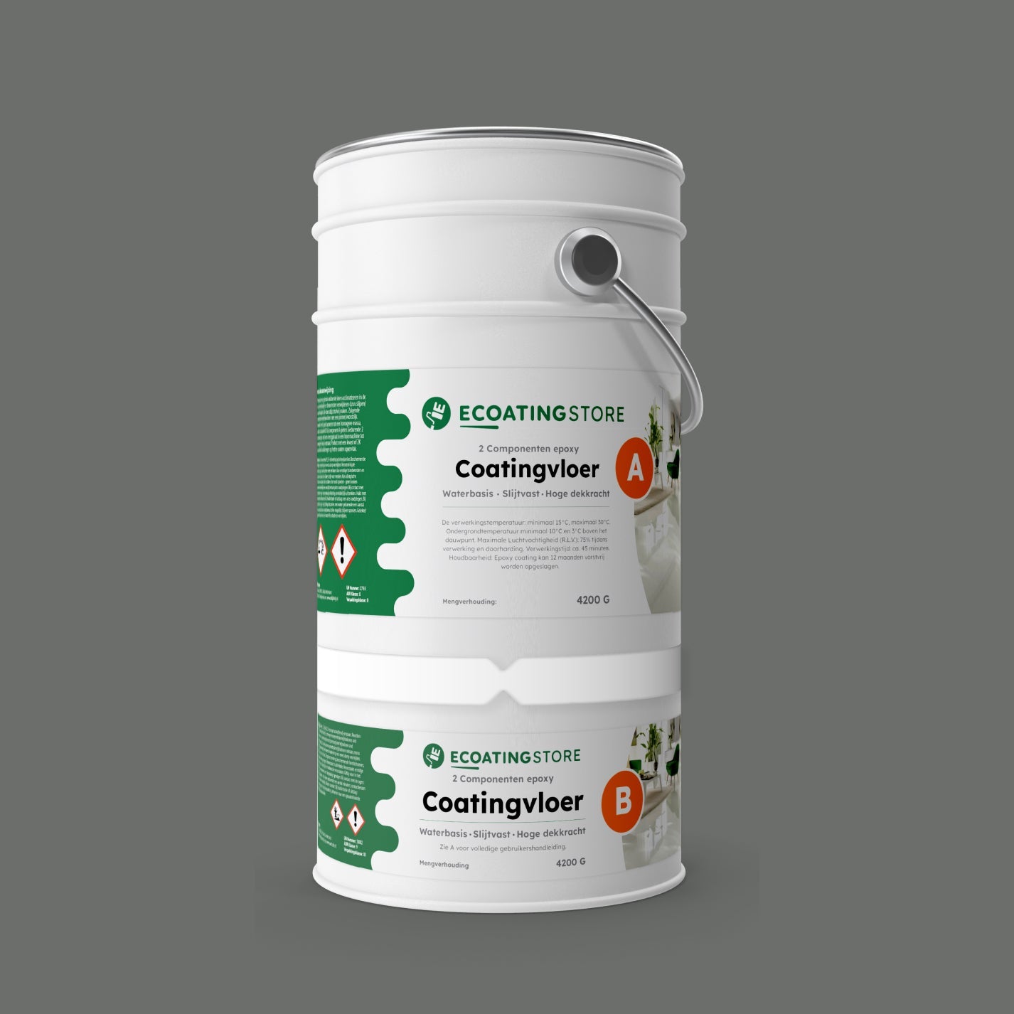 Pintura epoxi suelo garaje - RAL 7005