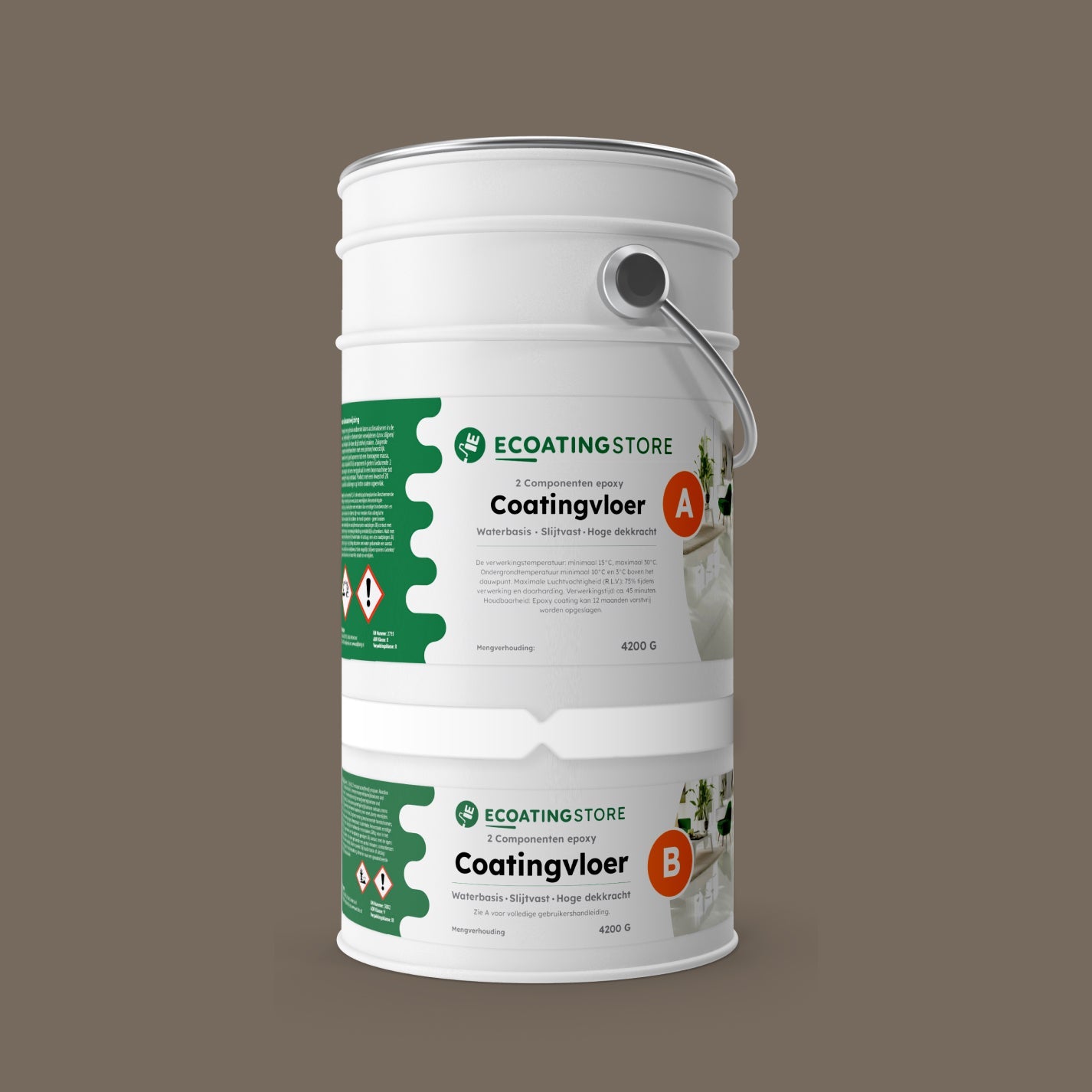 Pintura epoxi suelo garaje - RAL 7006