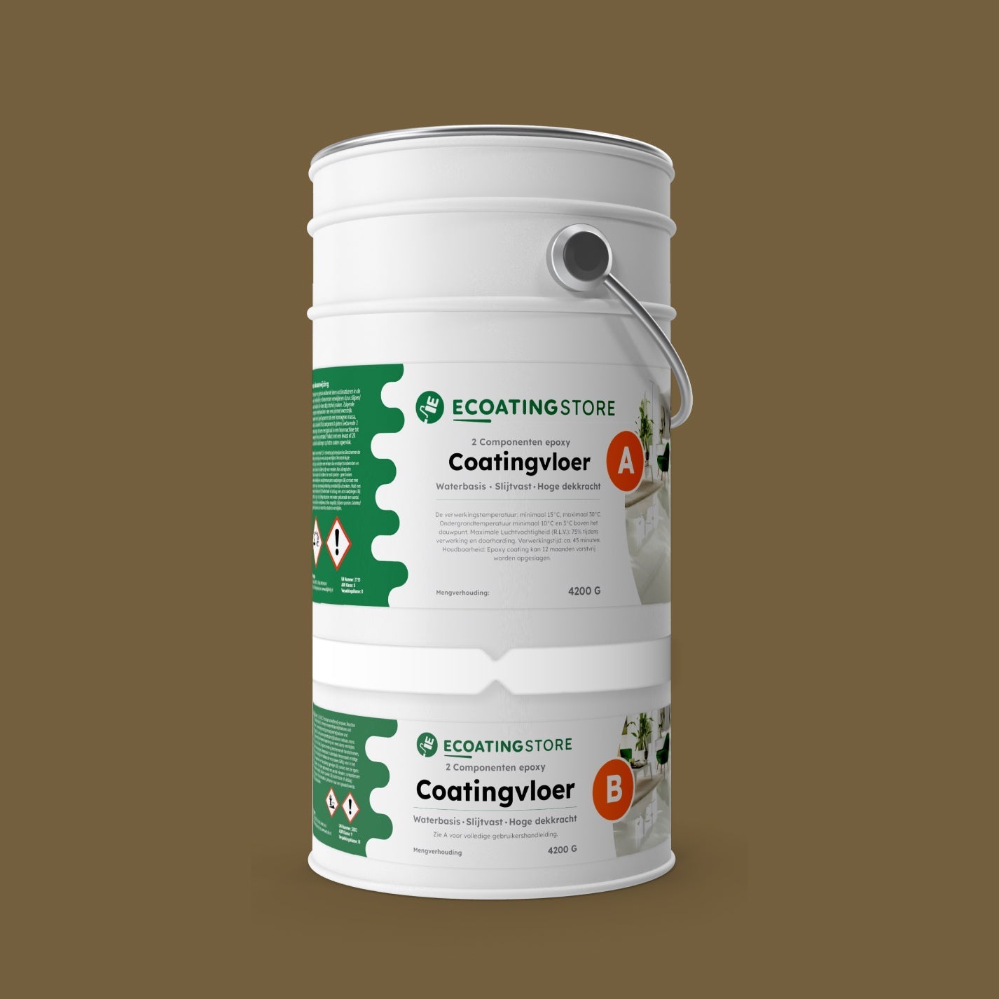 Pintura epoxi - RAL 7008