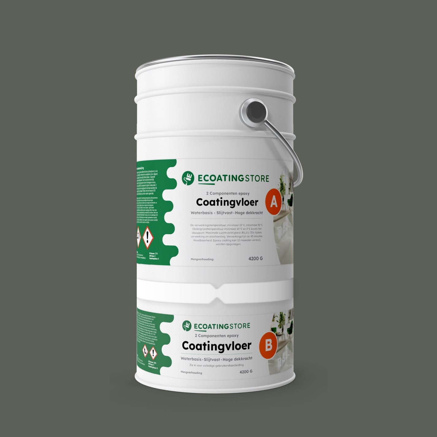 Pintura epoxi suelo garaje - RAL 7009