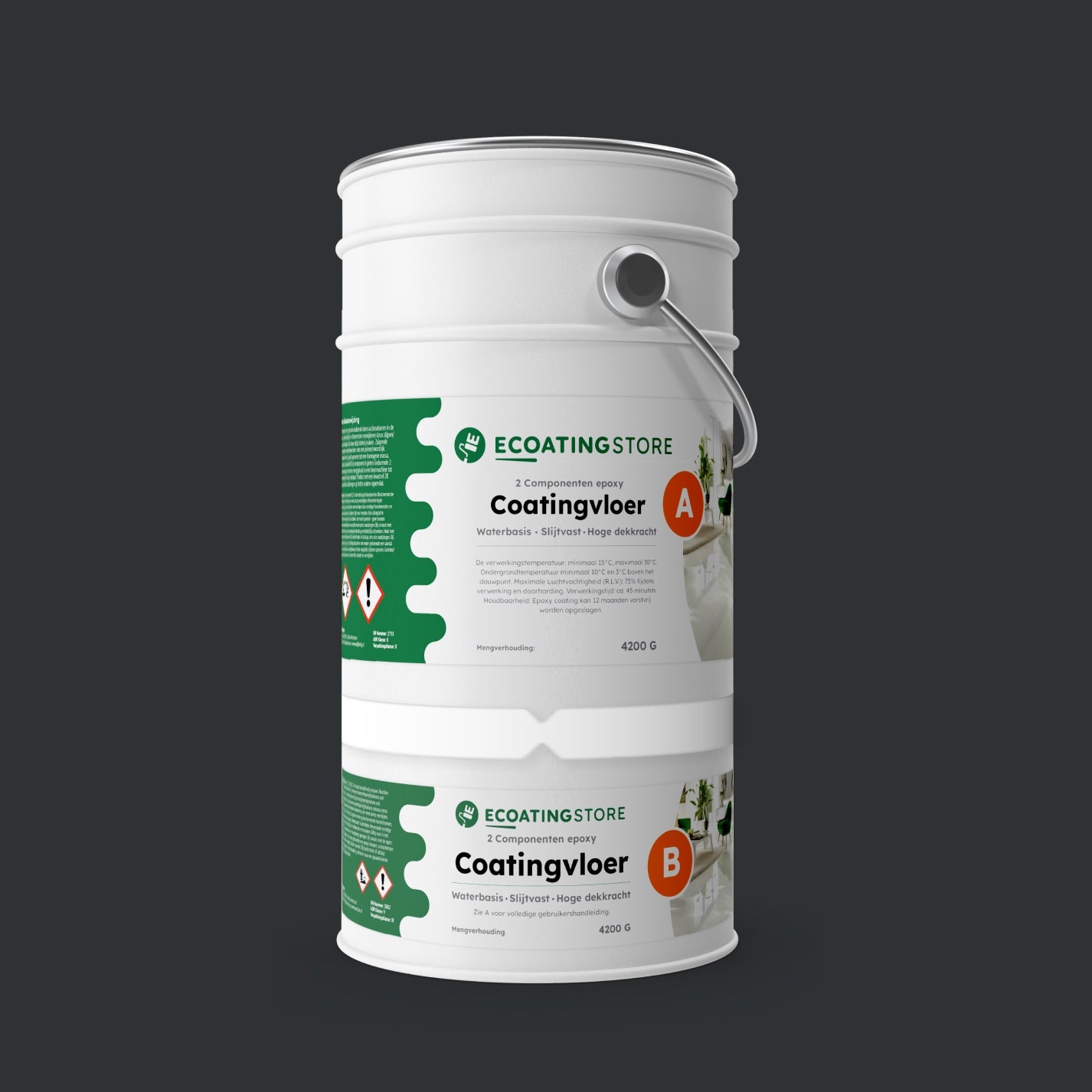 Pintura epoxi suelo garaje - RAL 7021