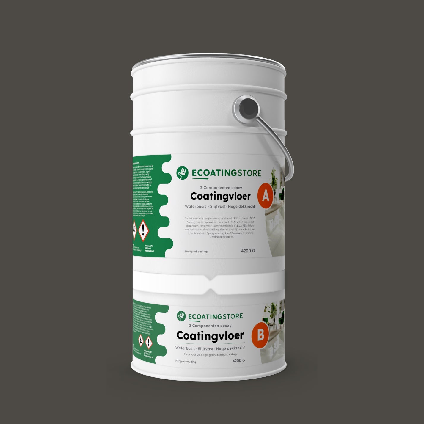 Pintura epoxi suelo garaje - RAL 7022