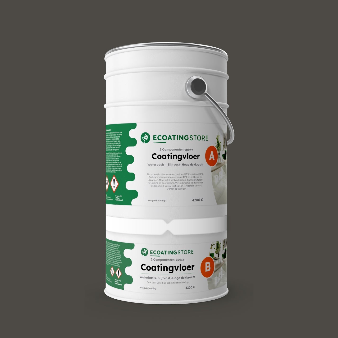 Pintura epoxi - RAL 7022