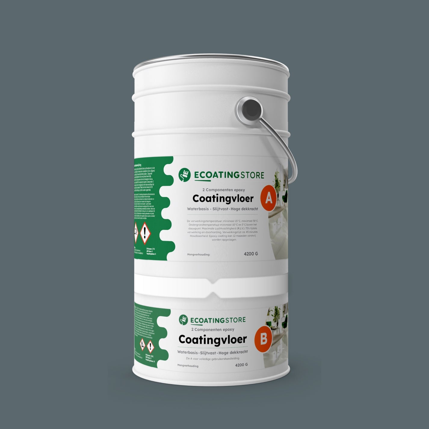 Pintura epoxi suelo garaje - RAL 7031