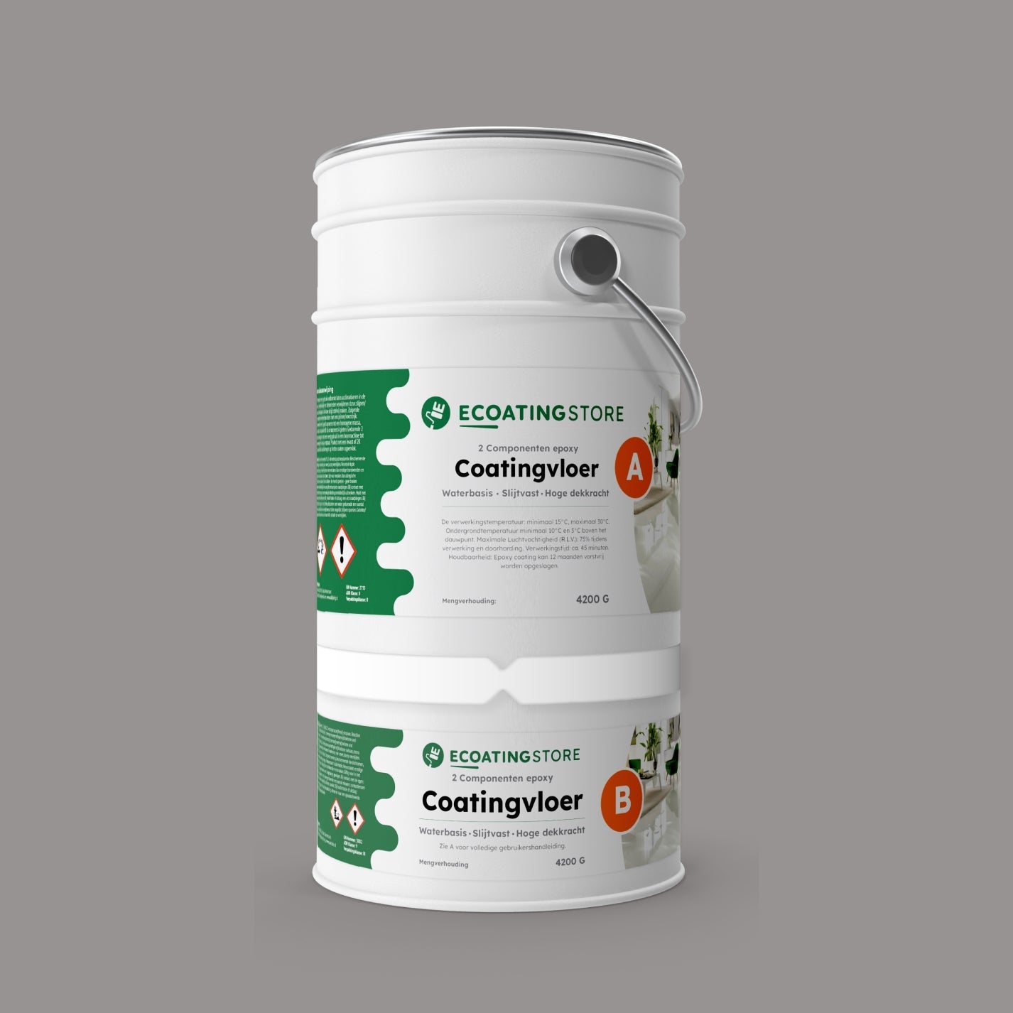 Pintura epoxi - RAL 7036