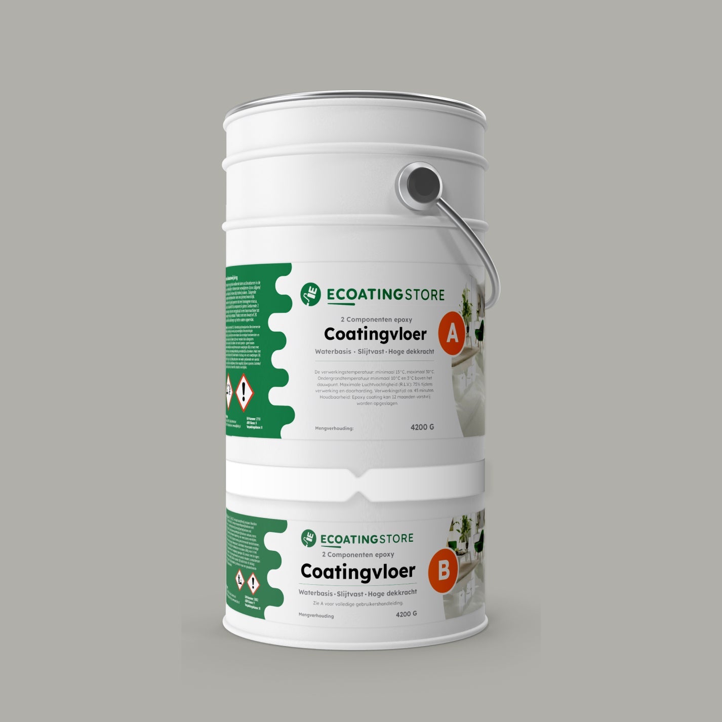 Pintura epoxi suelo garaje - RAL 7038