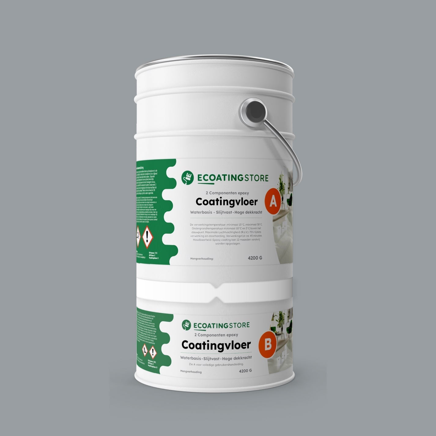 Pintura epoxi - RAL 7040