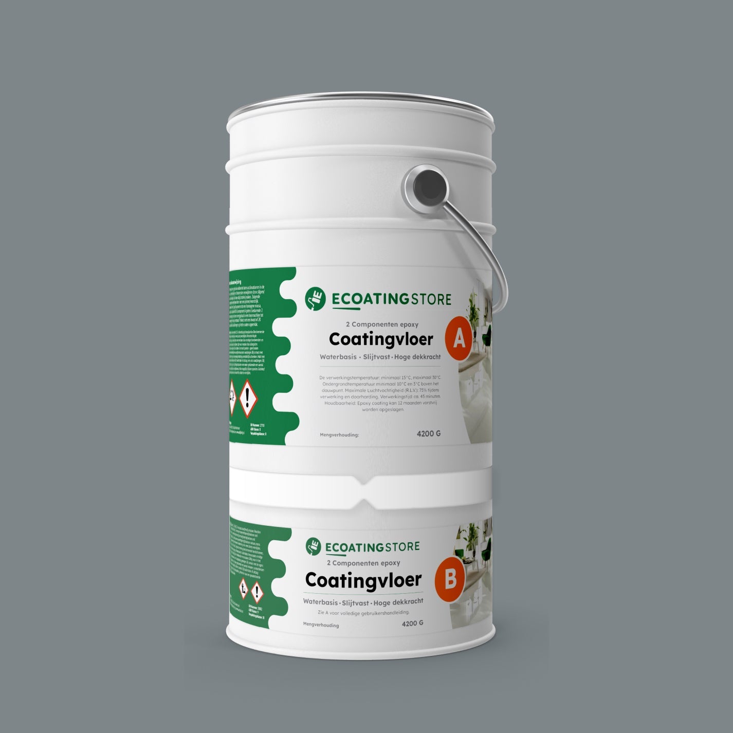 Pintura epoxi suelo garaje - RAL 7046