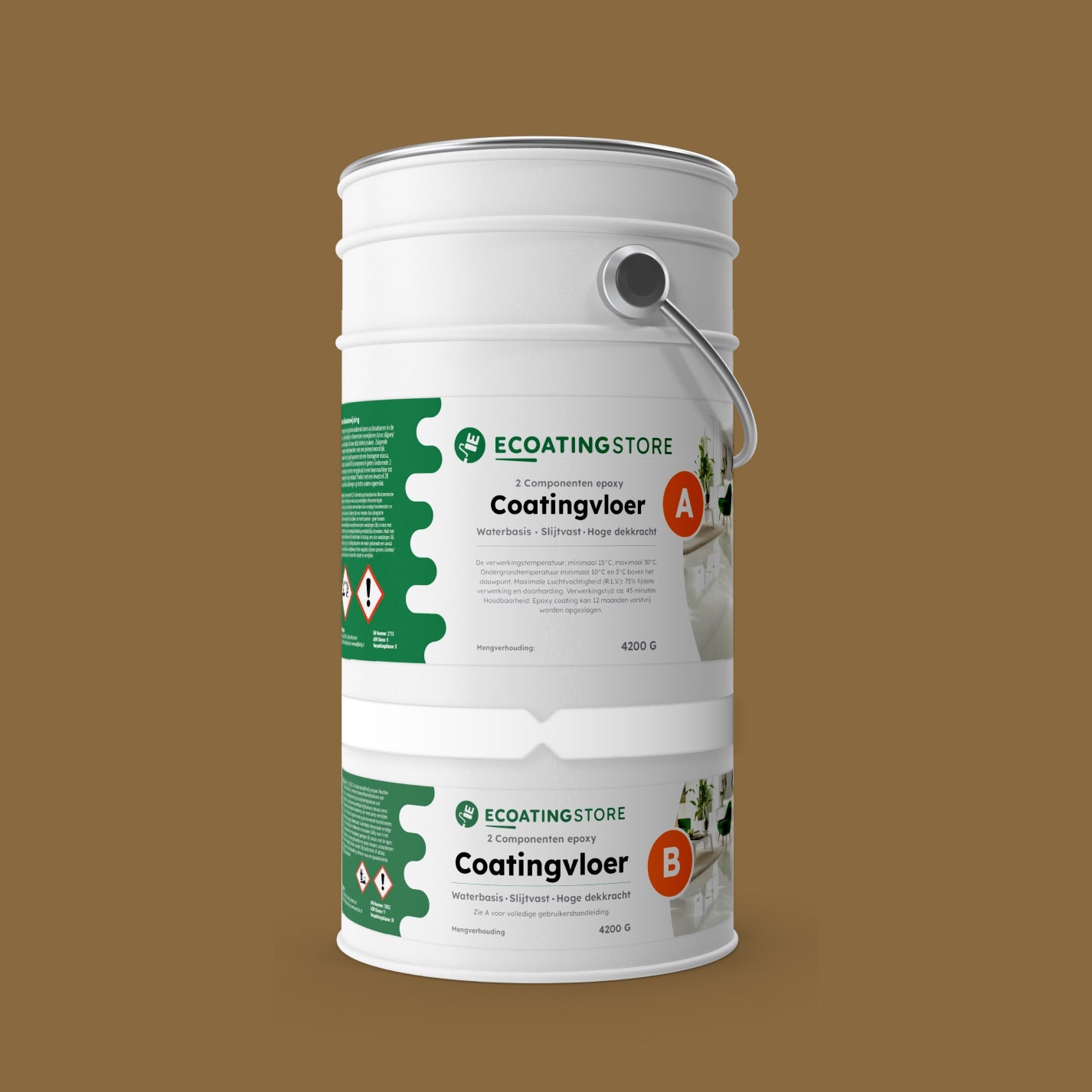 Pintura epoxi suelo garaje - RAL 8000