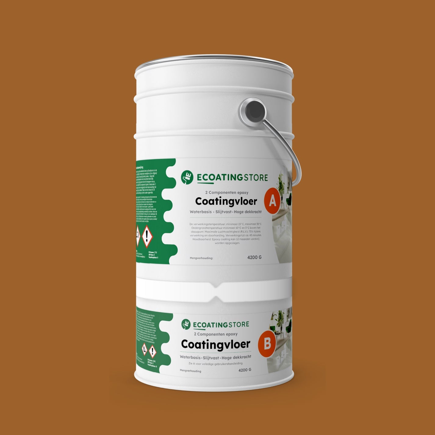 Pintura epoxi suelo garaje - RAL 8001