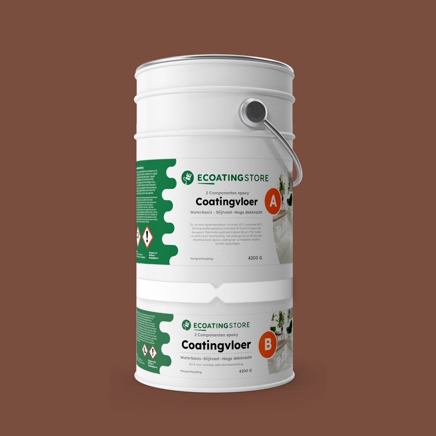 Pintura epoxi suelo garaje - RAL 8002