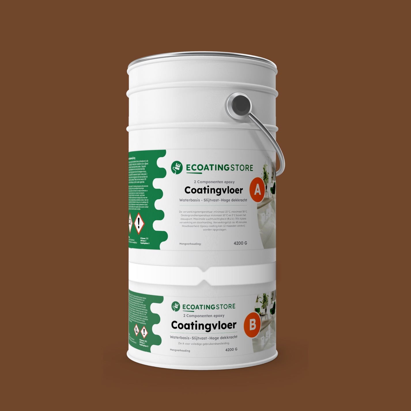 Pintura epoxi suelo garaje - RAL 8007