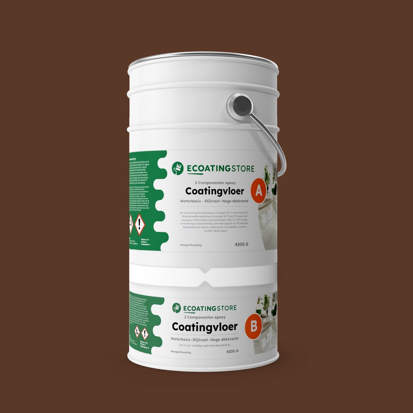 Pintura epoxi - RAL 8011