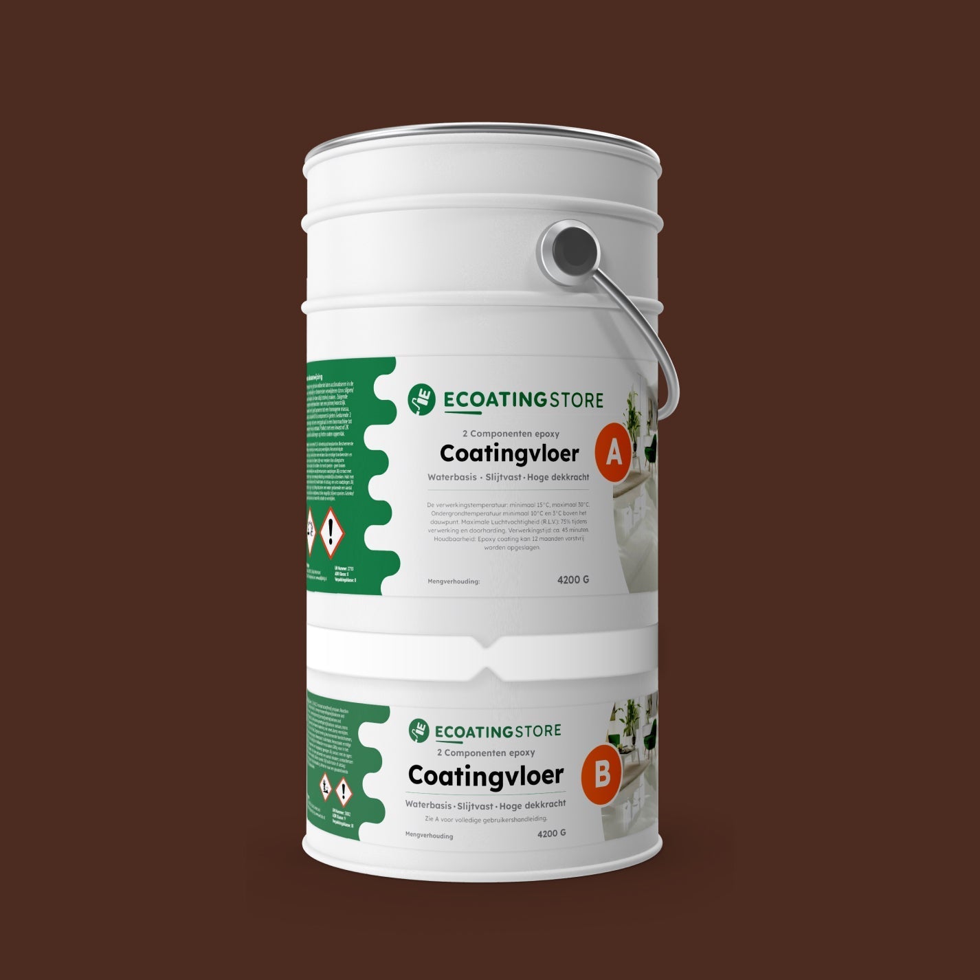 Pintura epoxi - RAL 8016