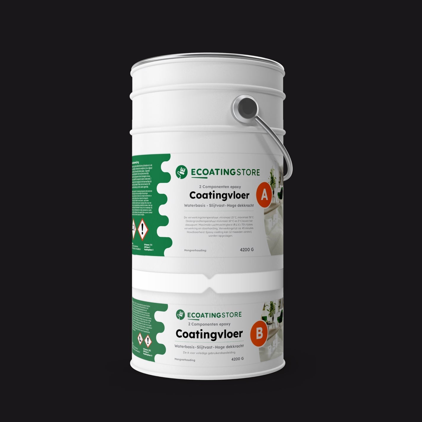 Pintura epoxi suelo garaje - RAL 8022