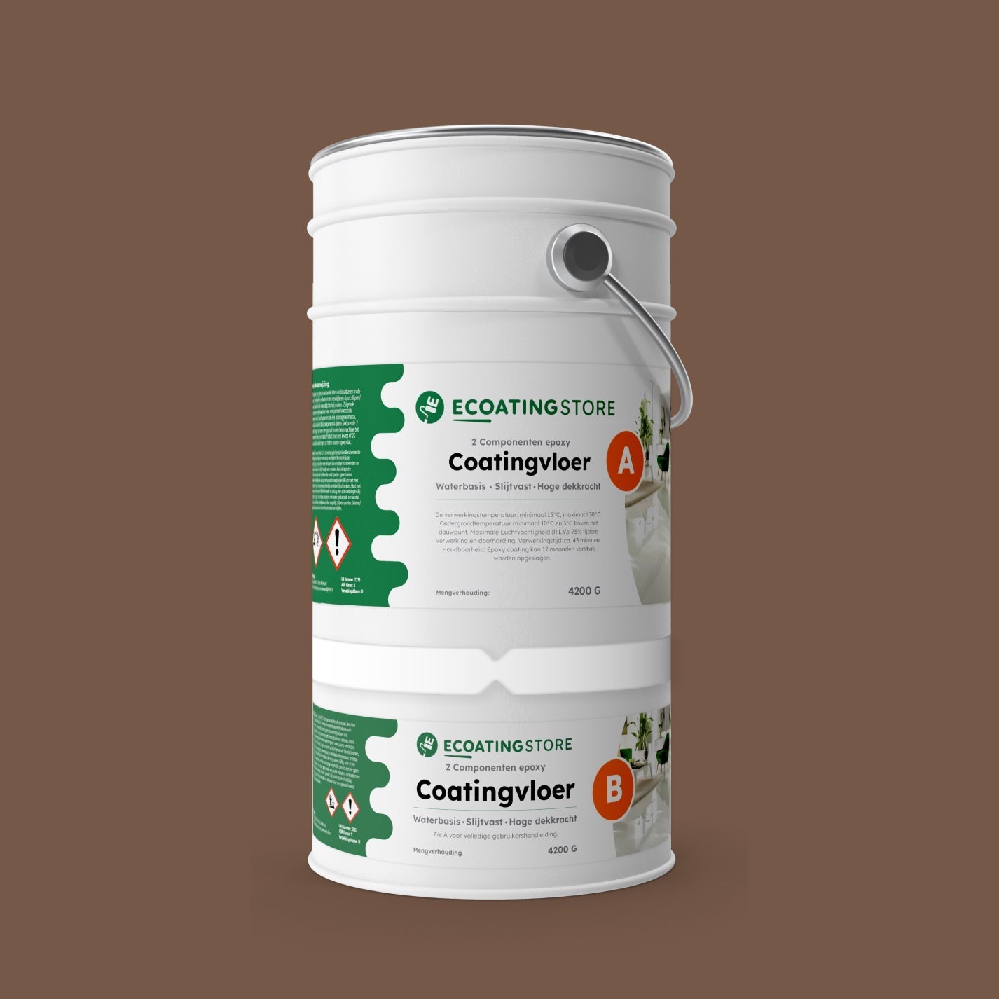 Pintura epoxi - RAL 8025