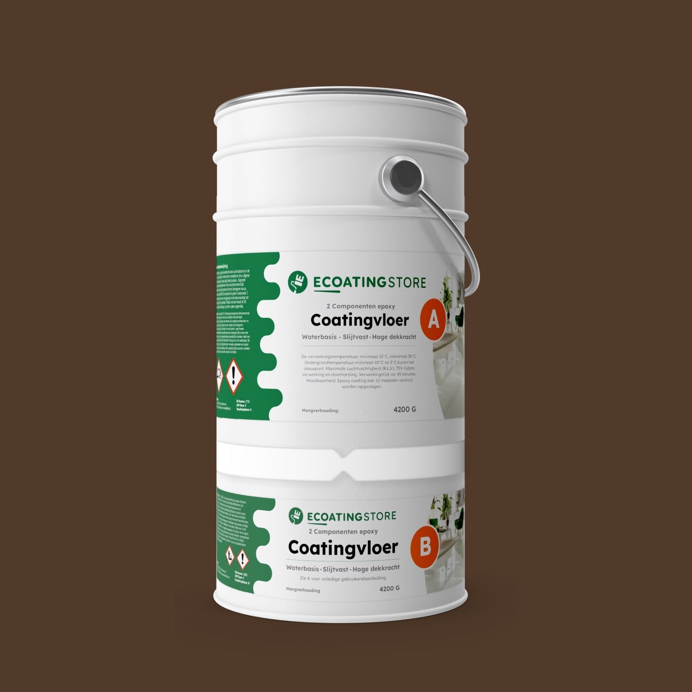 Pintura epoxi - RAL 8028