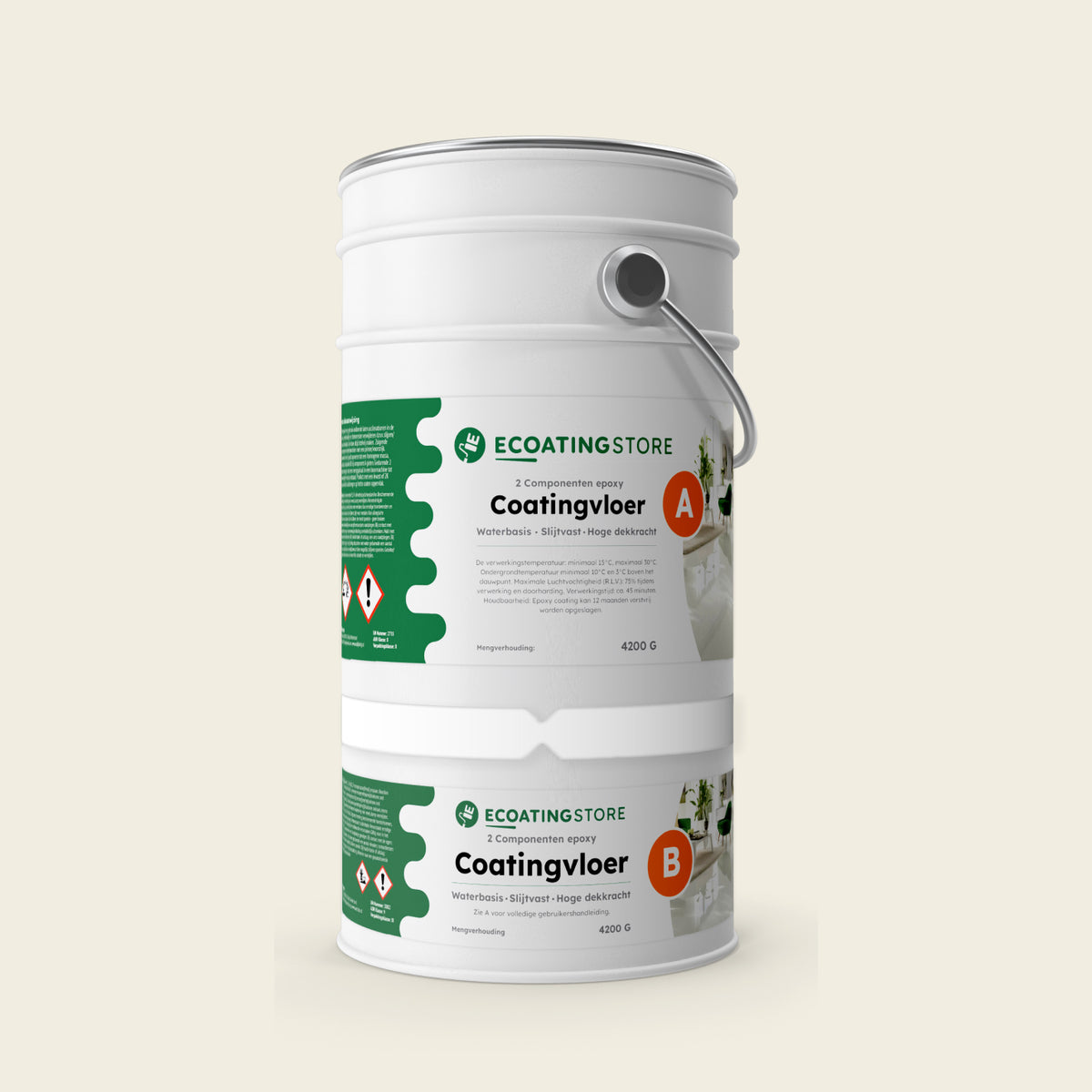 Pintura para suelo de garaje RAL 9010 Blanco puro