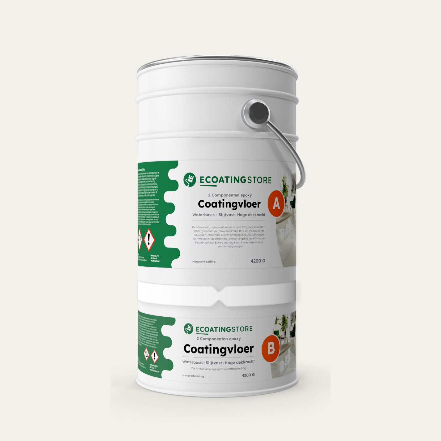 Revestimiento de suelo RAL 9016 Blanco tráfico