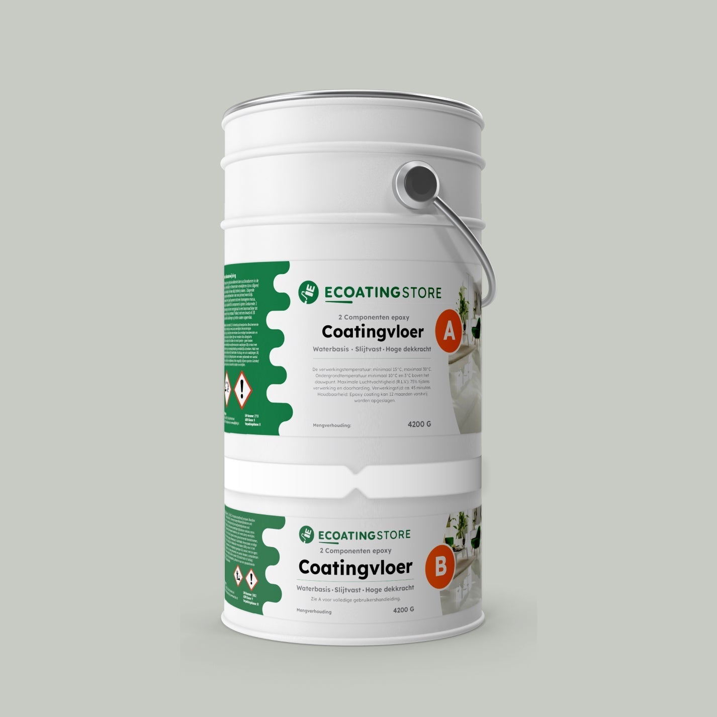 Pintura epoxi - RAL 9018