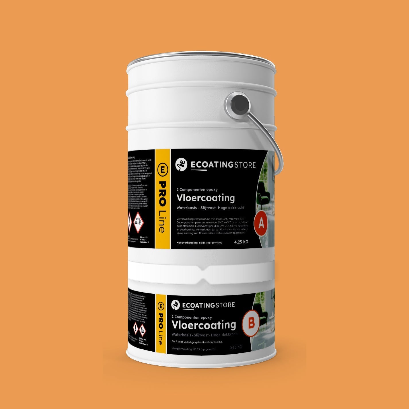 Pintura epoxi - RAL 1034