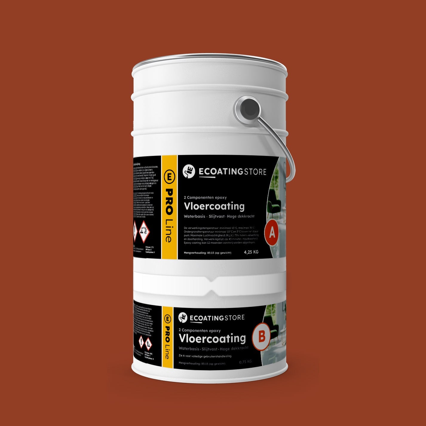 Pintura epoxi para suelo de garaje - RAL 2013