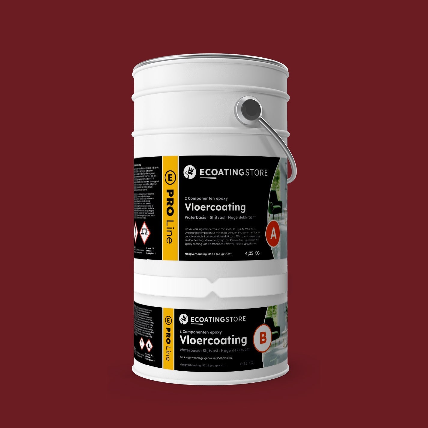 Pintura epoxi - RAL 3004