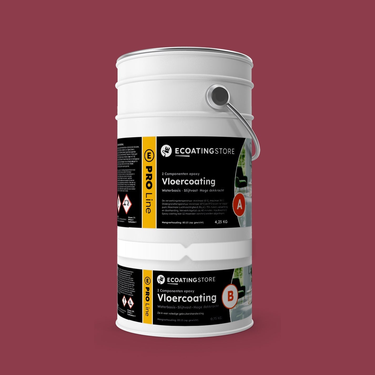 Pintura epoxi - RAL 4002