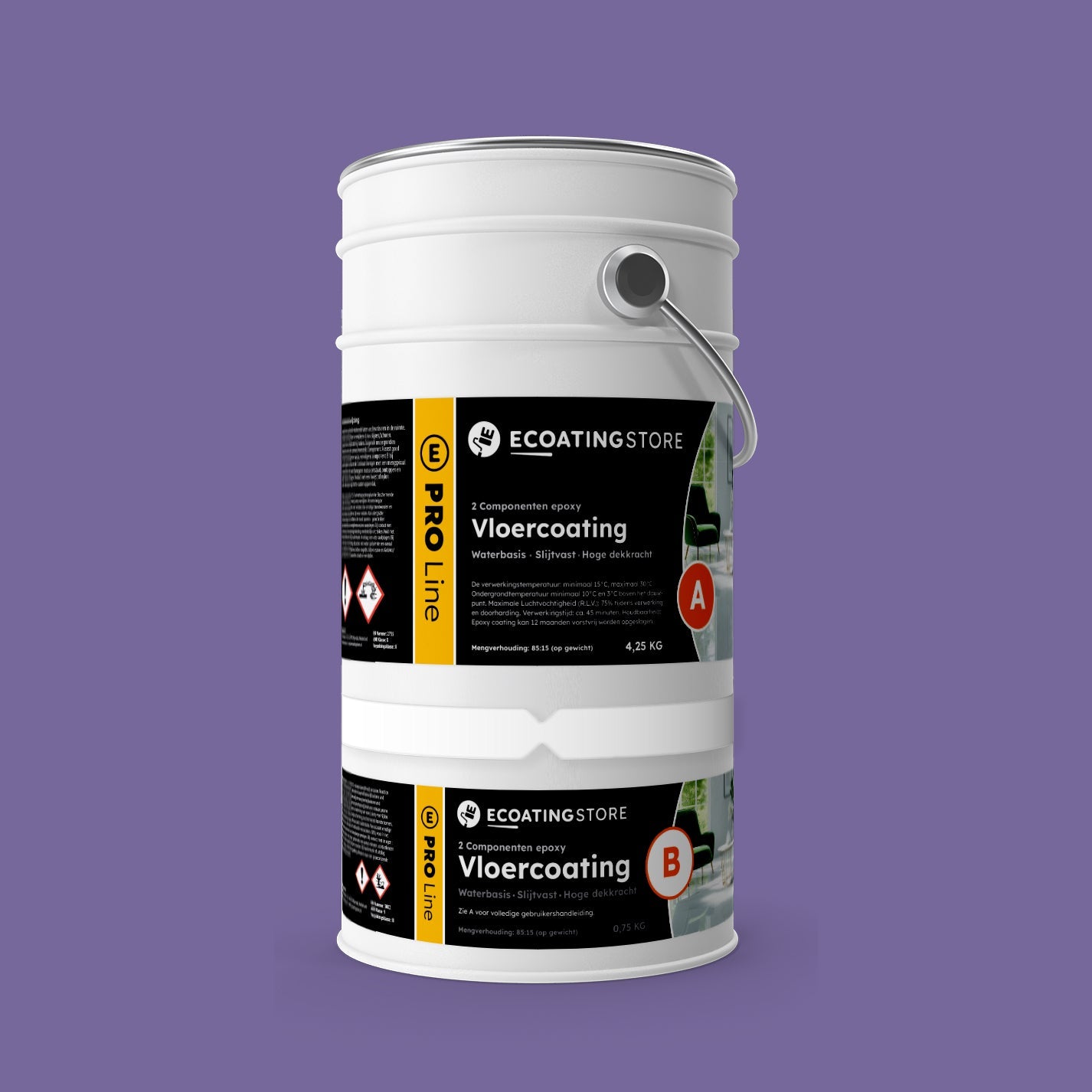 Garaje Pintura epoxi suelo - RAL 4005