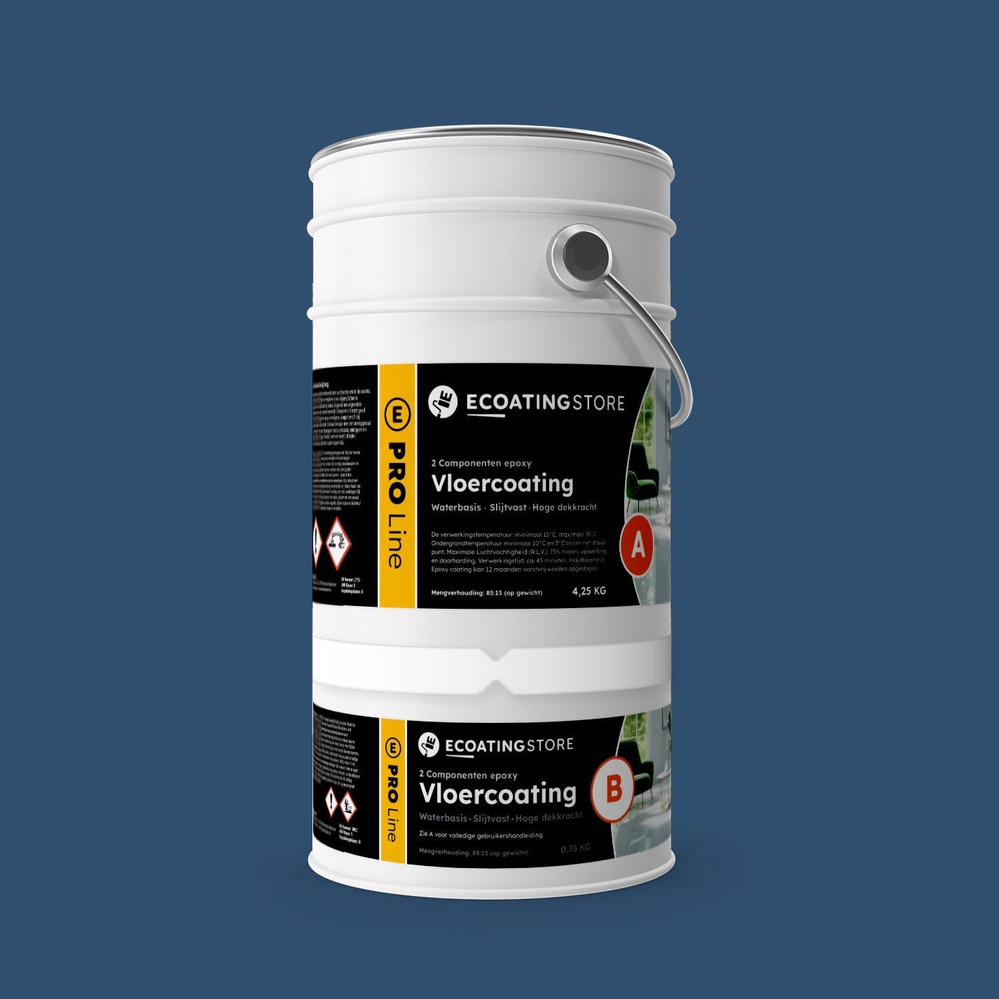 Pintura epoxi - RAL 5000