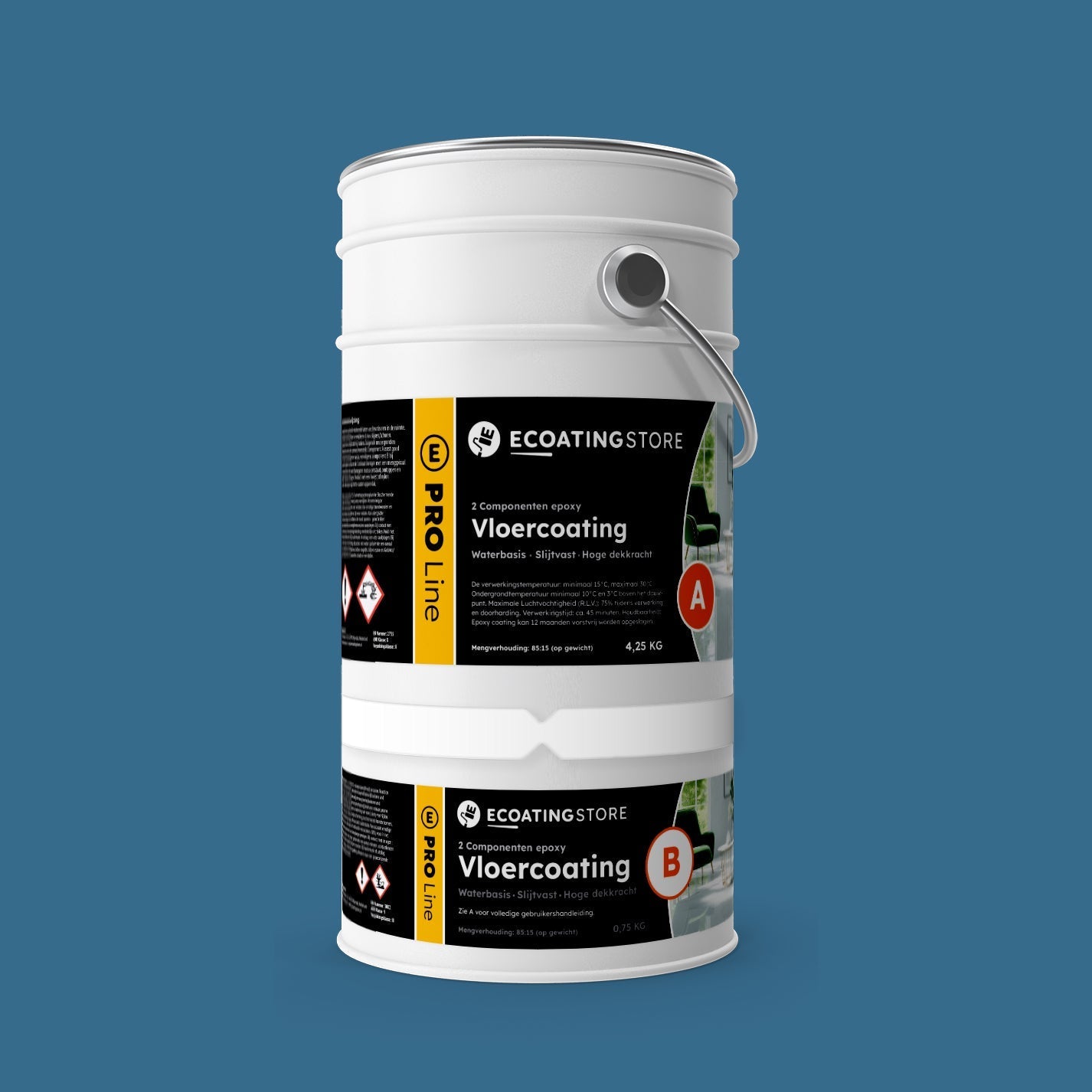 Pintura epoxi - RAL 5007