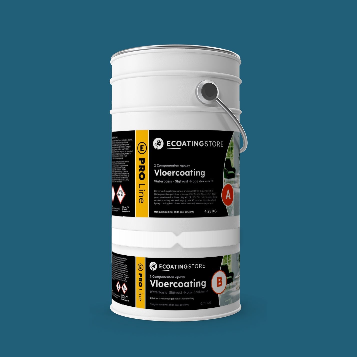 Pintura epoxi - RAL 5009