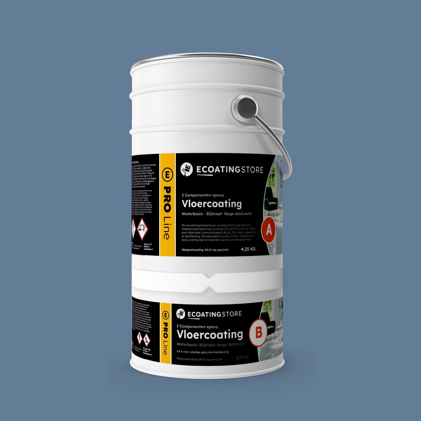 Pintura epoxi para suelo de garaje - RAL 5014