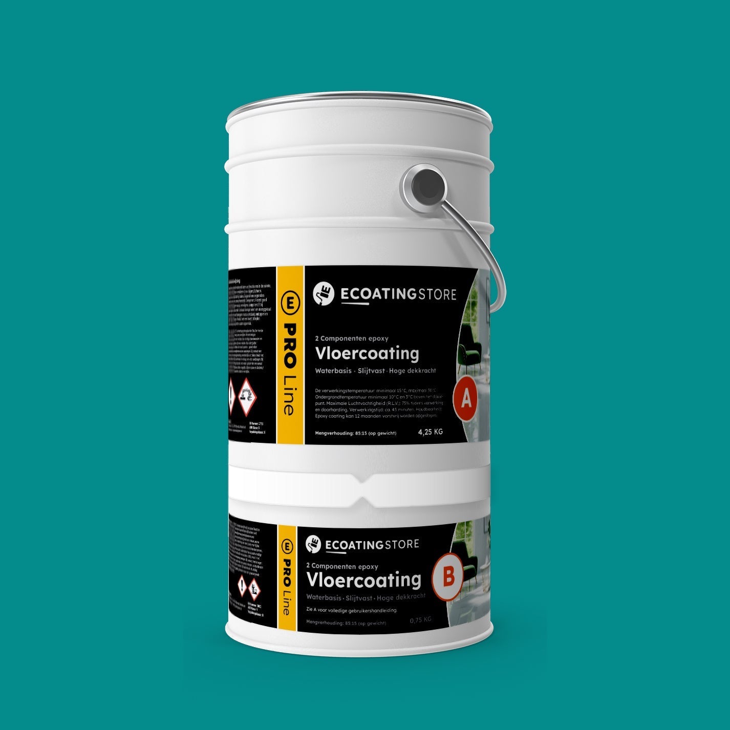 Pintura epoxi - RAL 5018